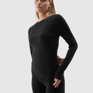 4F Bielizna termoaktywna bezszwowa (góra) damska - czarna