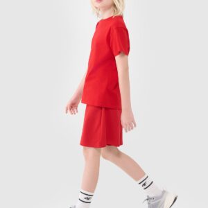 4F Spodenki dresowe chłopięce - czerwone 134 (8-9 lat)