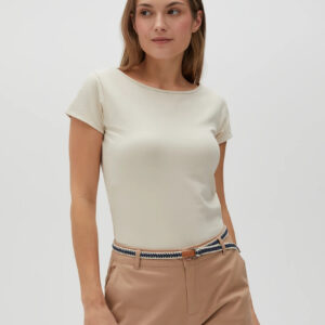 bf02c0ce789ab9185b87194f3eb59e6bbfb343e0 Dopasowany t-shirt beżowy