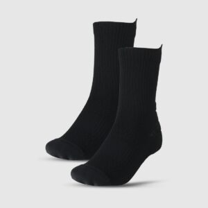 4F Skarpetki do biegania za kostkę uniseks - czarne