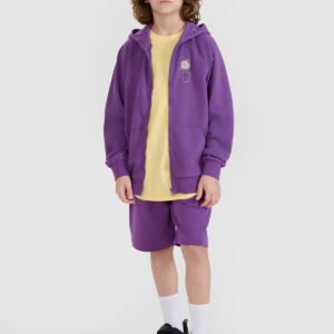 4F T-shirt oversize z nadrukiem chłopięcy - żółta 122 (6-7 lat)