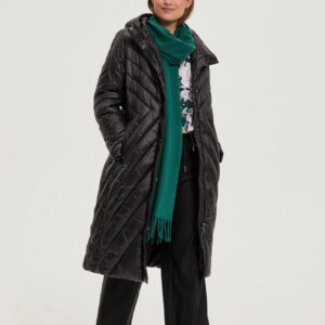 Długa kurtka czarna