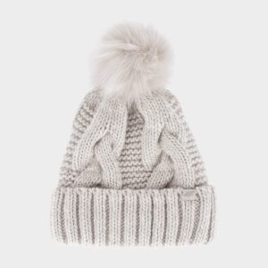 4F Czapka zimowa damska - biała