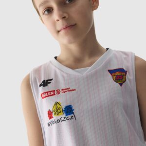4F Tank top replika domowy z sezonu 2023/24 dziecięcy 4F x KS Basket 25 Bydgoszcz - multikolor 110/116