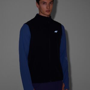 4F Bezrękawnik do biegania w terenie męski - czarny