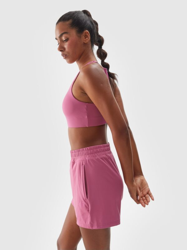 4F Spodenki treningowe szybkoschnące damskie - fioletowe