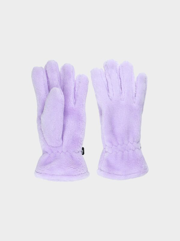 c31ba5708023fa9a15cec76a6753799138fed44b 4F Rękawiczki pluszowe dziewczęce - fioletowe