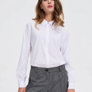 Koszula z kołnierzykiem biała