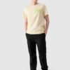4F T-shirt regular z nadrukiem męski - żółty