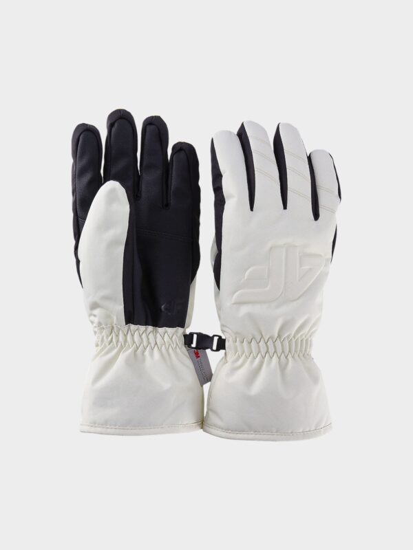 c3aceff39b5db1d31a49562152910155f83a804e 4F Rękawice narciarskie Thinsulate damskie - białe