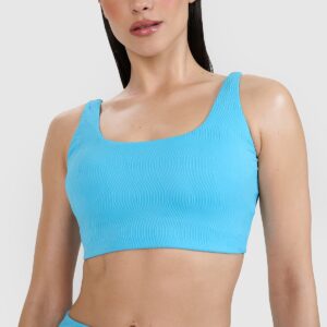 4F Góra od bikini damska - turkusowa