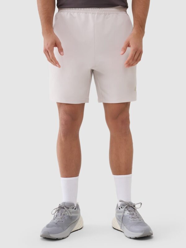 c4e1835a3658803728106e24eb268e11a70e1922 4F Spodenki treningowe szybkoschnące męskie - beżowe