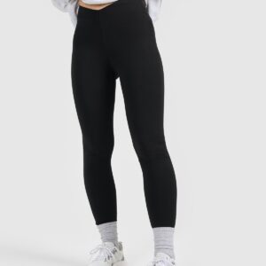 4F Legginsy dzianinowe damskie - czarne