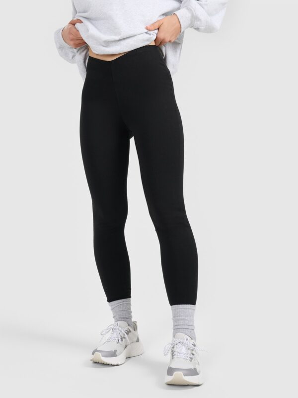 4F Legginsy dzianinowe damskie - czarne