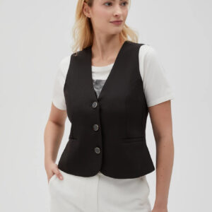 Garniturowa kamizelka czarna