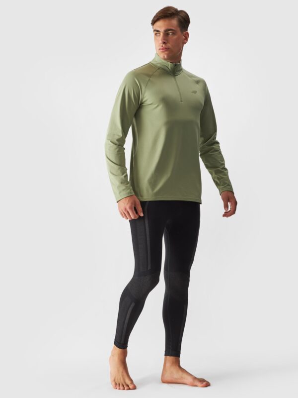 4F Bielizna termiczna ocieplana (góra) męska - oliwkowa/khaki
