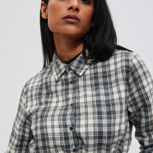 c6d4c46c99e98da311ad13bdf95858e2a5831399 Koszula w kratę grafitowa