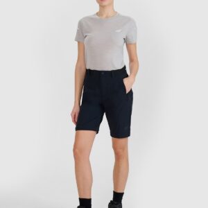 4F Spodnie trekkingowe 2w1 szybkoschnące damskie - czarne