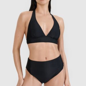 4F Dół od bikini damski - czarny