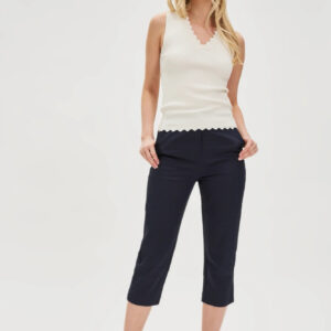 Spodnie rybaczki granatowe