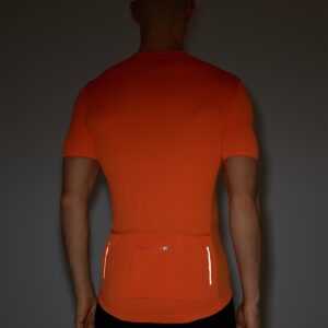 4F Koszulka rowerowa męska - pomarańczowa