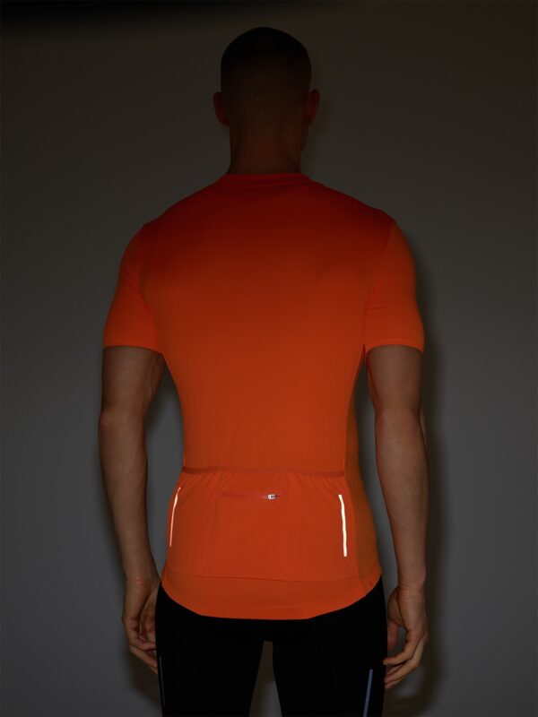 4F Koszulka rowerowa męska - pomarańczowa