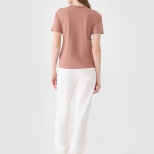 4F Spodnie dresowe joggery damskie - białe