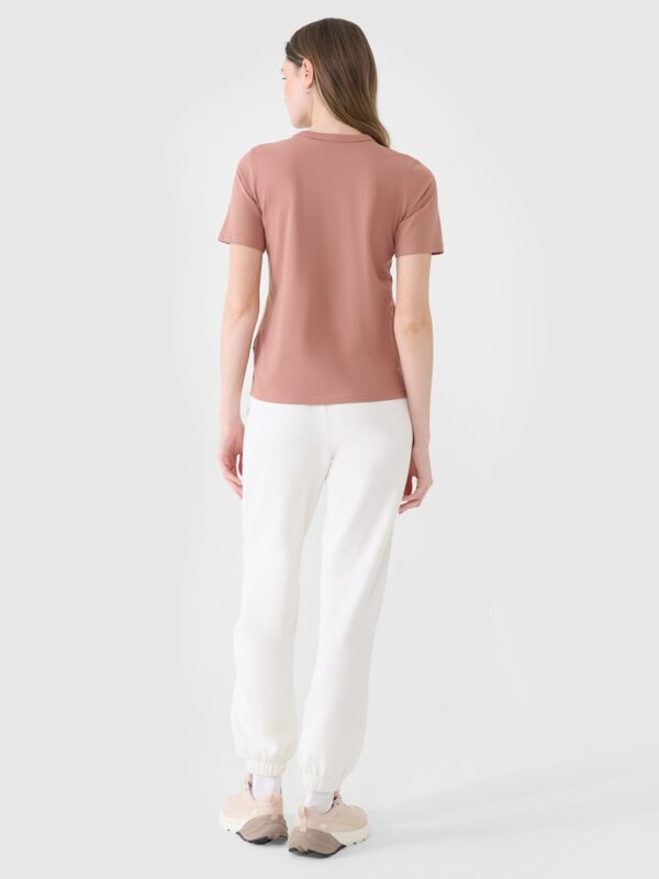 4F Spodnie dresowe joggery damskie - białe