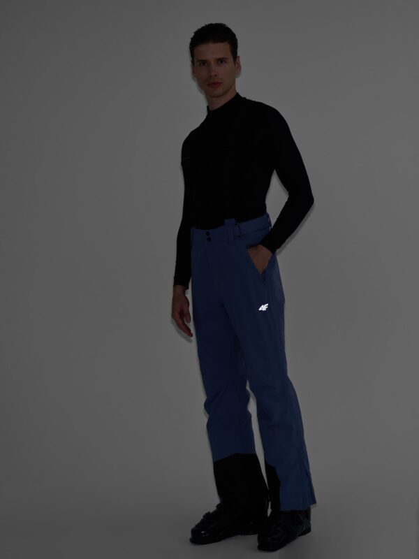 c86557647bcb2d476b0ef39731be0b7e297165f4 4F Spodnie narciarskie z szelkami membrana 5000 męskie - granatowe