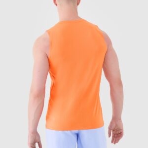 4F Tank top regular szybkoschnący męski - pomarańczowy