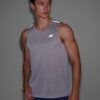 4F Tank top do biegania regular szybkoschnący męski - szary