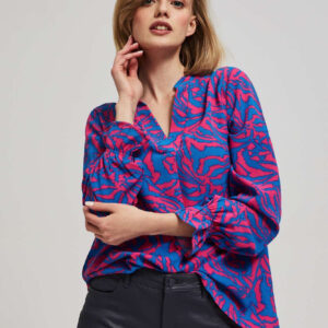 c93623d13f1ce7b0ac4d05ebe971231bd1e17870 Koszula z dekoltem w serek fuksjowa