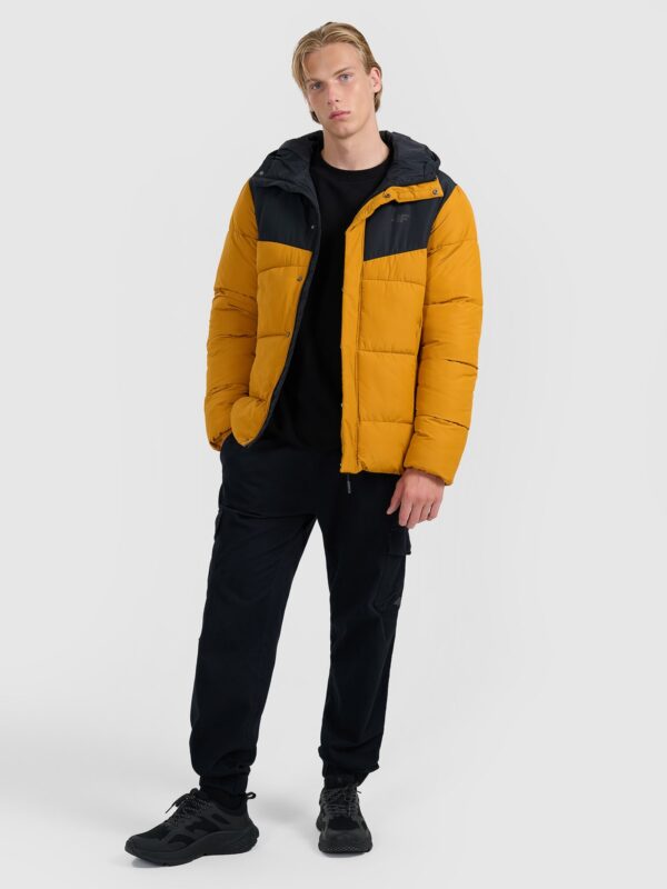4F Kurtka puchowa z wypełnieniem syntetycznym męska - żółta