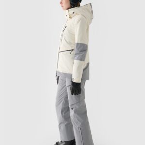 4F Kurtka narciarska membrana 15000 damska - biała