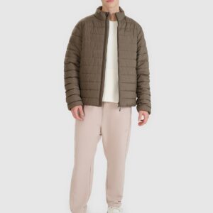 4F Kurtka puchowa z wypełnieniem syntetycznym męska - brązowa