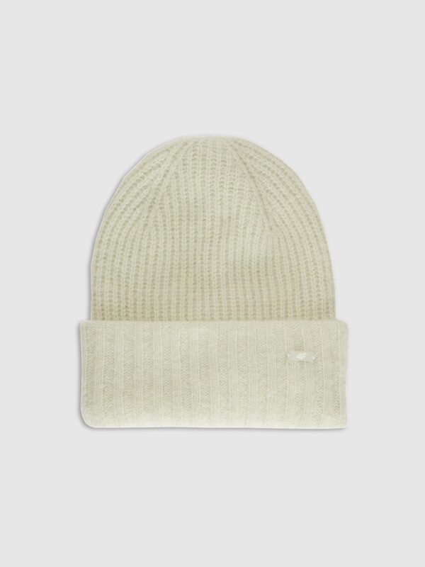 4F Czapka zimowa damska - turkusowa