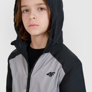 4F Kurtka przejściowa chłopięca - szara 122 (6-7 lat)