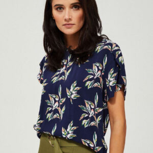 Bluzka z wiskozy z nadrukie