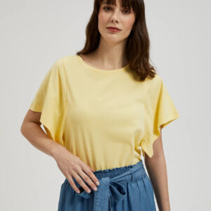 Bluzka z szerokimi rękawami żółta