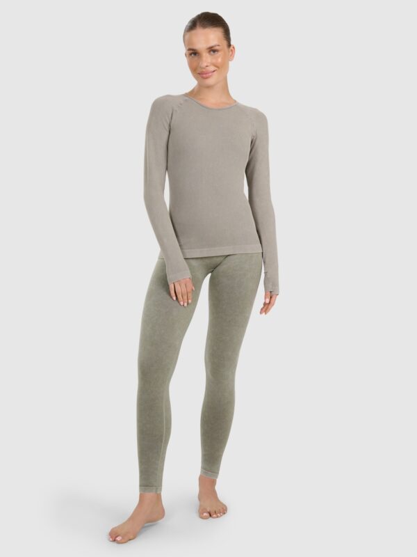 4F Longsleeve slim do jogi i pilatesu szybkoschnący damski - zielony