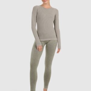 4F Longsleeve slim do jogi i pilatesu szybkoschnący damski - zielony