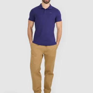 4F Koszulka polo regular męska - granatowa