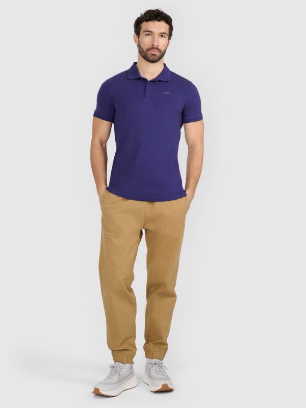 4F Koszulka polo regular męska - granatowa