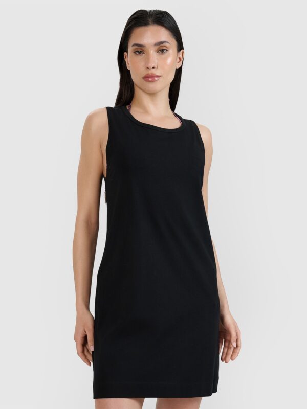 4F Sukienka mini damska - czarna