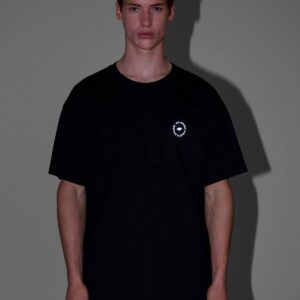 4F T-shirt oversize z nadrukiem męski - czarny