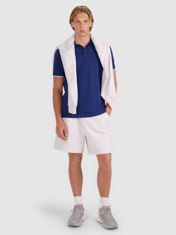 4F Koszulka polo regular męska - granatowa