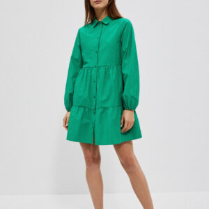 Koszulowa sukienka zielona