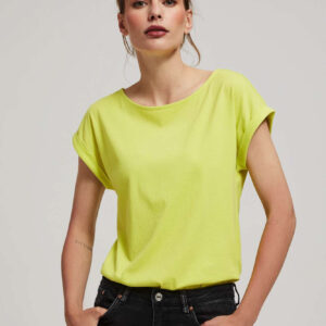 Bawełniany t-shirt limonkowy