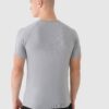 4F T-shirt bezszwowy regular męski 4F x Robert Lewandowski - szary