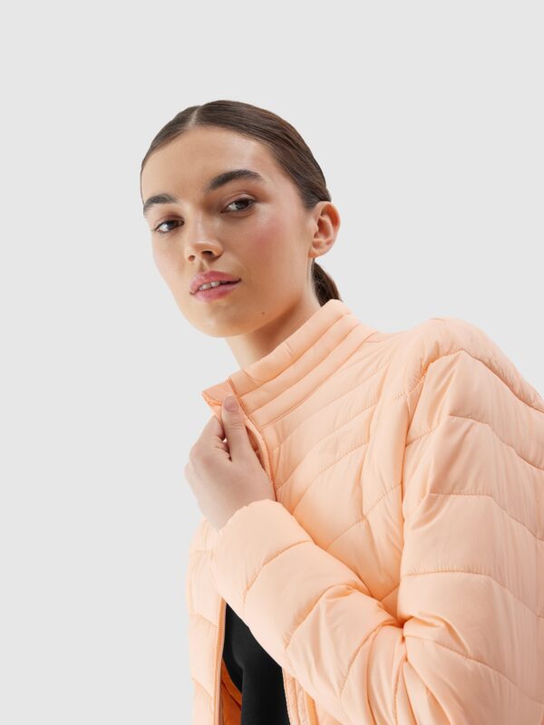 4F Kurtka puchowa z wypełnieniem z recyklingu damska - pomarańczowa